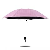 Gaoge 折りたたみ傘日傘 軽量 晴雨兼用 折り畳み傘 撥水 おしゃれ レディース メンズ 傘 大きい 8本骨 高強度 3色 (ピンク-格子縞) [並行輸入品]