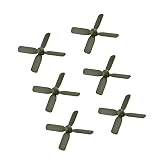 CHANCS RCミニプロペラ4ブレード（50x50ミリメートル、0.7ミリメートル径）4ベーンマルチローターミニマイクロドローン、RCモデルのおもちゃの飛行機キット6PCS用