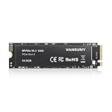 【Amazon限定ブランド】Vansuny 内蔵SSD 512GB PCle 3.0 NVMe M.2 SSD 3D NAND NVMe