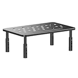 デスクトップモニタースタンド、モニター台 机上台 PCスタンド 机上タック ディスプレイ台 高さ調整可能、デスク用モニタースタンド、モニタースタンド パソコン台 スチール製 机上台 机上ラック モニター 台、滑り止めコンピューターモニターライザースタンド