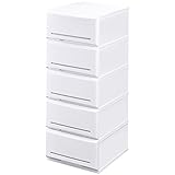 日本製 収納ケース 収納チェスト 色分け収納 インテリアチェスト (35cm幅 5段)