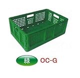 ブラスト興業 折り畳みコンテナ 10個セット 緑 OC-G 収穫用コンテナ 農業用品