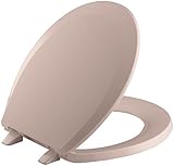 KOHLER K-4662-45 Lustra with Quick-Release Hinges Round-front Toilet Seat, Wild Rose [並行輸入品]