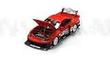 1/64 SUPCAR ニッサン s15 赤/黒 #5 [並行輸入品]