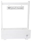 日本製 天然木プランター ウェルカムプランター450 ホワイト