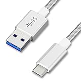アイリスオーヤマ USB type C ケーブル シルバー 高耐久タイプ Type A/type C 5V 3A 15W 長さ1m ICAC-D10-S