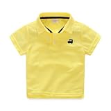 AiGo 半袖ポロシャツ/半袖ポロシャツ ジュニア 吸汗速乾 シャツ 綿 シャツ 無地 男の子 女の子 [並行輸入品]