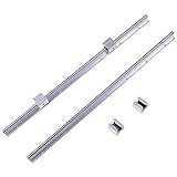 KIMISS 12mm リニアベアリング SBR12-700mm リニアガイドレール 2本セット + SBR12UU ブロック 4個 セット 精密リニアスライド ステージ DIY CNC 機械 3Dプリンター 自動化機器 産業用 高耐久 スムーズ動作