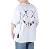 [uptoyou] Tシャツ メンズ 半袖 レディース プリントtシャツ かわいい 猫柄 ワンポイント 夏服 綿100% さらさら ゆったり シルエット tshirt かっこいい トップス 吸汗 おしゃれ 男女兼用(M #08:ブラック)