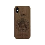 National Geographic iPhone XS Max ケース 130th Anniversary case Nature Wood ウォルナット 6.5インチ アイフォン カバー ナショジオ ワイヤレス充電対応【日本正規代理店品】 NG14144i65