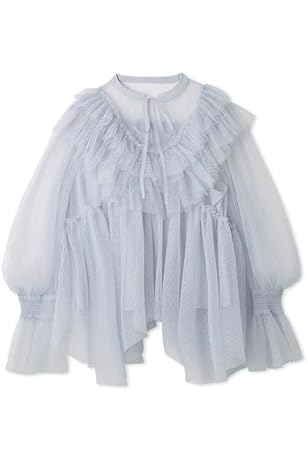 Amazon | [ファーファー] カットワーク刺繍ブラウス RWFT241073  