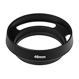 A-CRAFT 46mm 汎用 互換品 レンズフード カメラ レンズ 黒 キャノン ニコン オリンパス