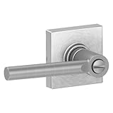 Schlage j40-brw-col BrentwoodプライバシードアレバーSet with Decorativeコルトントリム、サテンクローム