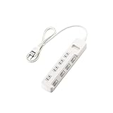 ELECOM 電源タップ 省エネ 個別スイッチ 4個口 1m ホワイト T-E5A-2410WH