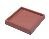 アイテック エッジ付き防振ゴム茶92mm角2枚入 KEG-954