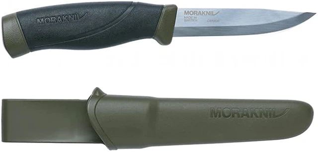 モーラナイフ コンパニオン ヘビーデューティ (カーボン) MG ミリタリーグリーン キャンプ ナイフ アウトドアナイフ Mora knife Companion Heavy Duty MG
