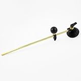 uxcell　ガラスカッター　金属ゴム　プラスチック　金属　コンパスタイプ　ブラック　ゴールド トーン