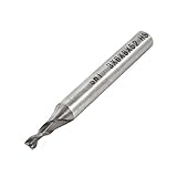 uxcell　高速度鋼　HSS 　2 Flutes　スロット　カッター端　フライス　ツール