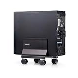 StarTech.com CPUスタンド／ストッパー付きキャスター付属／調整幅132～220mm／耐荷重21kg／デスクトップPCカート／タワー型パソコン フロアスタンド CPUMOBILESTND