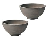 軟質プラスチックプランター S ブラック 330Φ×165Hmm 2956-B-BK 2個セット