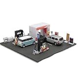 トイズキャビン 1/64 TCタウン ガソリンスタンド × 全4種セット フルコンプ ガチャガチャ カプセルトイ
