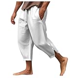 [vigerkar] メンズ ショートパンツ ハーフパンツ 大きいサイズ 七分丈 無地 ゆったり パンツ メンズ 七分丈 夏 接触冷感 ハー