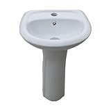 ペデスタルシンク 陶器 足付洗面台 Small １つ穴水栓用 幅37.5cm INK-0505011H