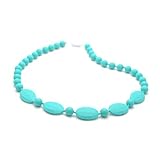 Bitey Beads Silicone Teething Nursing Necklace 32'' (Turquoise) by Bitey Beads