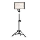 Perfk カメラ撮影スタジオ160 LEDビデオライト　45-75cmスタジオライトスタンド　軽量