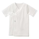 MIKIHOUSE FIRST(ミキハウスファースト)『ピュアベール』天使のはぐフライス短肌着 ５０ｃｍ,白（01）