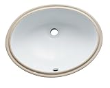 Kingston Brass LBO22178 Fauceture Oval Undermount 21-7/10-Inch-by-16-1/2-Inch-by-7-9/10-Inch Bathroo