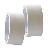 BRANSHERY マスキングテープ パーマセルテープ 2個セット 白 ホワイト 幅 50mm x 27.4m
