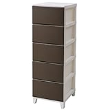 サンカ ルームス(ROOM'S) 5段 チェスト(幅34 奥行42) サンドブラウン 前面マット仕上げ RSD-S345(SBR)