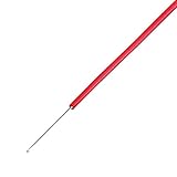 協和ハーモネット 耐熱通信機器用ビニル電線 赤 10m H-PVC 0.65mm 10m<RD>