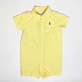 (ラルフローレン)Ralph Lauren コットンオクスフォードショートオール イエロー６０・７０ (9m(70)) [並行輸入品]