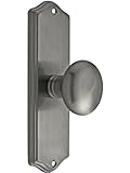 Colonial Revival Door Set With Providence Knobs Passage In Antique Pewter. Antique Hardware Knobs. [