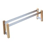 ALUMI&amp;WOOD 4 SLIPPERS RACK アルミ＆ウッド スリッパラック（4足収納可能） [シルバー]