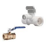 P Prettyia 品質保証　ボールバルブ＋POM浄水器T水栓　便利実用　高性能