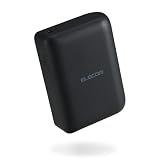 エレコム モバイルバッテリー 震えるバッテリー 振動で残量をチェック インクルーシブデザイン 20W 10000mAh USB-C USB-A ブラック DE-C78L-10000BK