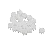 uxcell　歯車　ギア　6歯　0.3mm穴径　プラスチック材質　2.5mm厚さ　20個入り