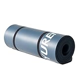 YUREN ヨガマット 厚め 12mm 高密度NBR素材トレーニングマット, ストレッチマット,エクササイズマット, キャリーストラップ付