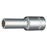トネ(TONE) ディープソケット(12角) 3D-08L 差込角9.5mm(3/8") 二面幅8mm
