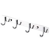Warrahインドア/アウトドア複数使用強力なHangers hooks-パックof the strongest Heavy Dutyステンレススチールキッチンスプーンパンポット吊りフック 4hook