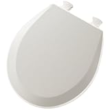 プレミアムホワイトMolded Wood Toilet Seat with Easy Cleanヒンジ、# 46ec 000