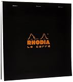 Rhodia Stapleboundパッドno。18 – a4 ( 8.25 X 11.75インチ)、グラフ、ブラック 8 1/4 x 8 1/4