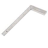 uxcell 完全スコヤ 曲尺 角スクエア定規 0-300mm アングルスクエア 測定ツール ウッドワーカー カーペンター L