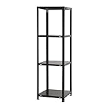 スチールラックのキタジマ スマートラック NSTR-527 幅45×奥行45×高さ150cm 4段 ブラック 40kg/段
