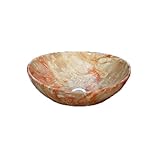 洗面ボウル 陶器 オンカウンタータイプ オーバル 大理石調 幅41cm INK-0403217H
