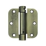 Deltana dsh35r5u5 3.5 " X 3.5 "ほぞ穴スプリングヒンジwith 5 / 8 "半径コーナー、2パック