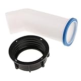 B Baosity 全3種　IBC水タンク ノズルタップキャップ バルブ トンバレル ジョイント PE材料 - ボールバルブエルボープラスカバー